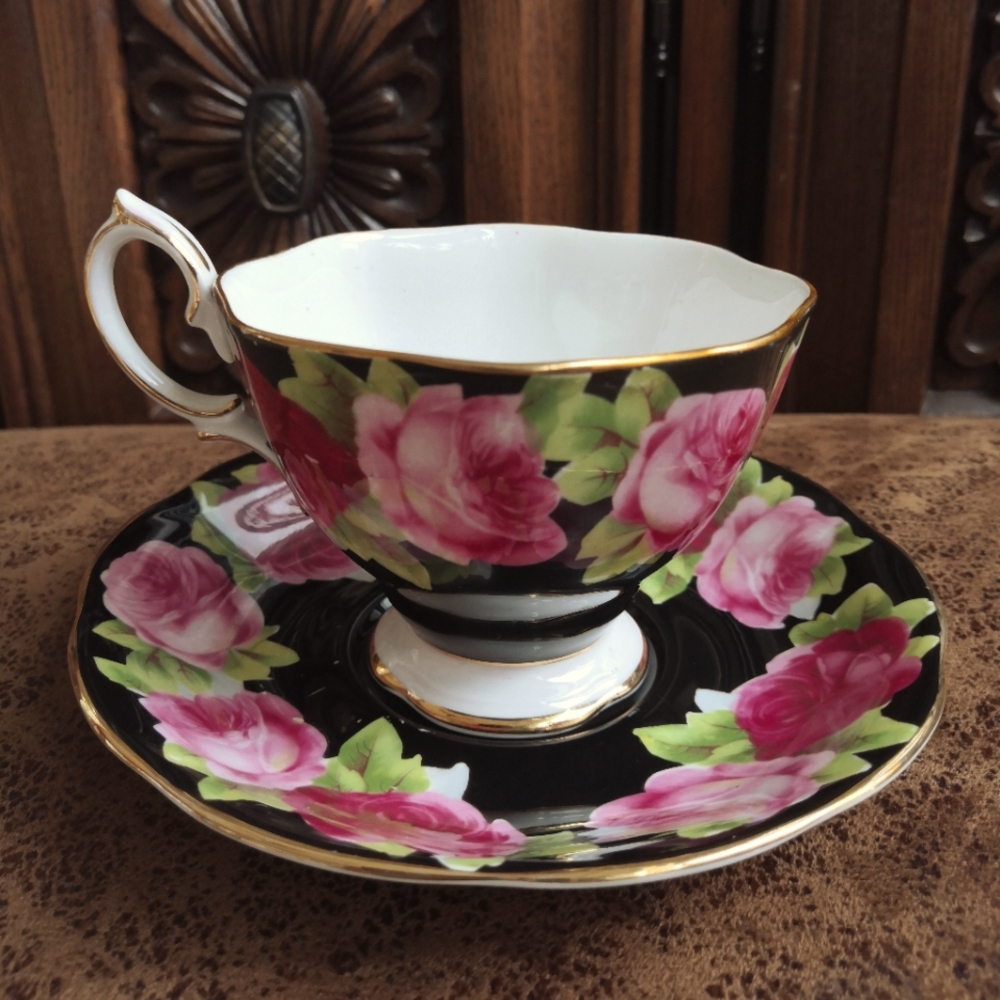 Royal Albert Bone China "Old English Rose" Cup and Saucer